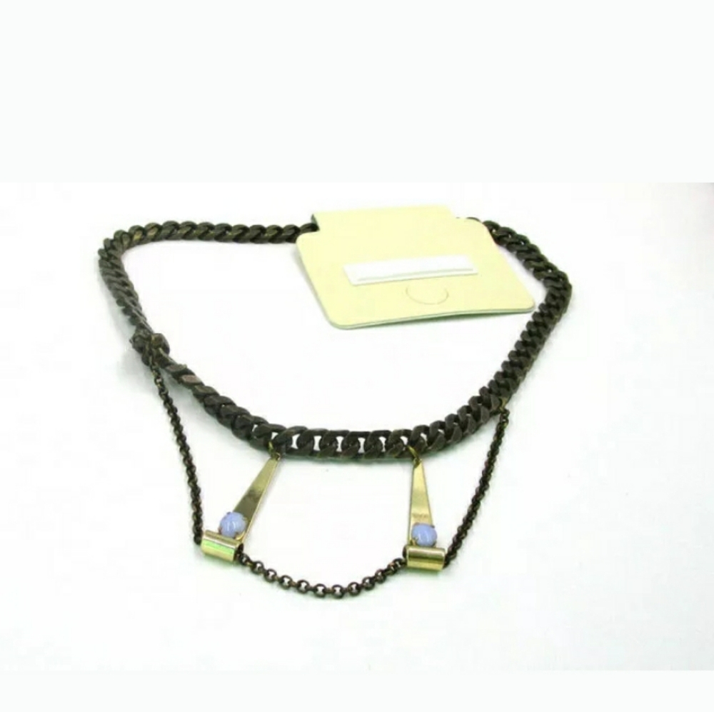New Punk Glam Metal Chain Chocker Necklace.